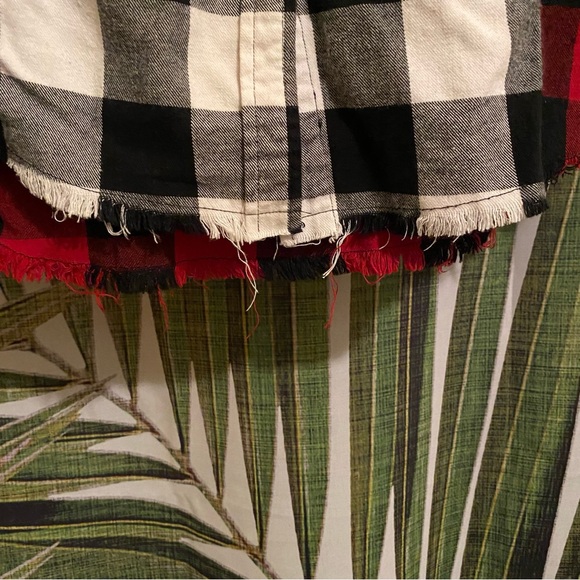 Steve Madden Mixed Flannel Button Down - Picture 5 of 5